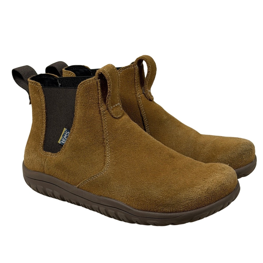 Lems Chelsea Boot Cedar Suede Minimalist Barefoot Shoes Mens 8 Womens 9.5